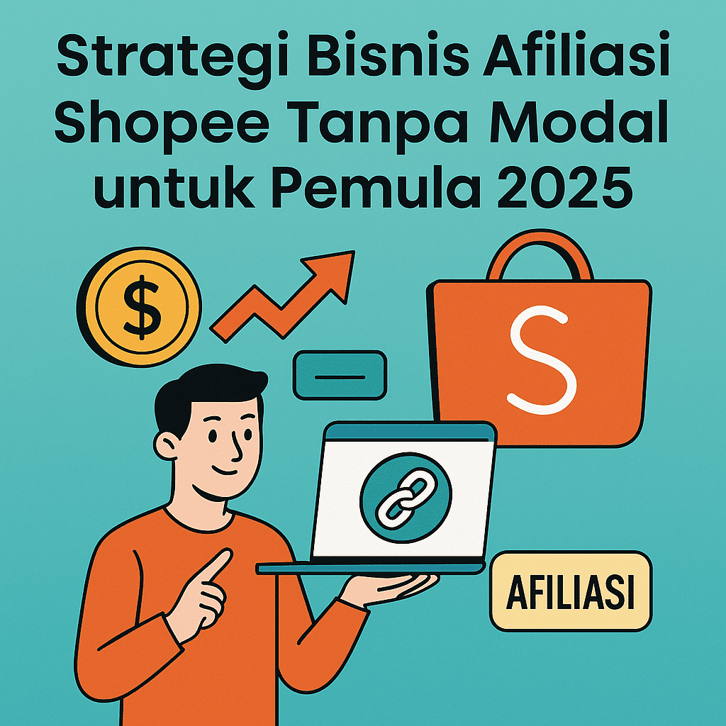 Strategi Bisnis Afiliasi Shopee Tanpa Modal untuk Pemula 2025
