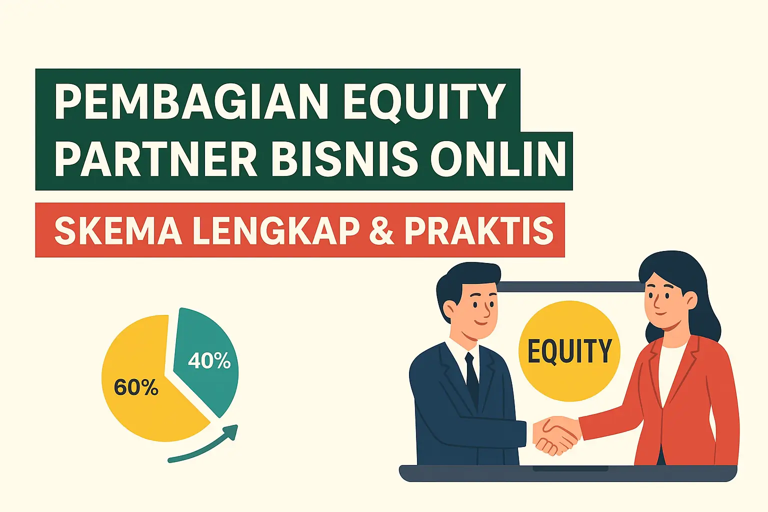 Pembagian Equity Partner Bisnis Online: Skema Lengkap & Praktis